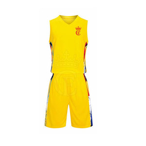 Logo personnalisé de haute qualité respirant grande taille ensemble été maillot et short de basket-ball pour hommes - Product Image 1