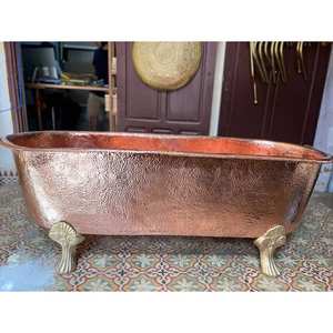 Baignoire autoportante en cuivre de haute qualité pour deux fabricants et exportateurs d'hôtels au design moderne d'Inde à forte demande - Product Image 2