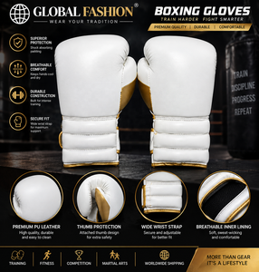 Guantes de Boxeo de Primera Calidad con Logotipo Personalizado para Gimnasio y Fitness, 14oz, 10oz, 16oz, Guantes de Entrenamiento de Boxeo con Cordones - Product Image 2