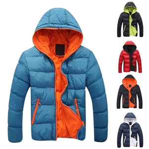 Canvas Puffer Jacket <b>Waterproof</b> Windproof Thermal Winter Wear Unisex Breathable <b>Warm</b> Winter Outerwear Front Logo Wholesale - Product Image 3