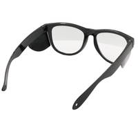Gafas de lectura de plástico, lentes de lectura de marco redondo con protectores laterales para trabajo industrial, venta al por mayor de fábrica