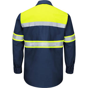 Traje DE SEGURIDAD ignífugo resistente al fuego para hombres Ropa de soldadura ignífuga reflectante con mangas largas - Product Image 4