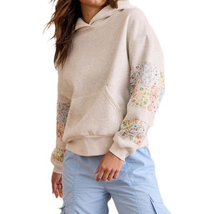 Meilleures offres sweat à capuche unisexe sweat à capuche brodé Minimal pour les femmes Chic Simple brodé Streetwear sweats à capuche de marque personnalisés - Product Image 1