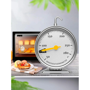 Oven <b>Thermometer</b> for Kitchen 50-280C Silver Precise Silver - Assorted Colors - Product Image 5