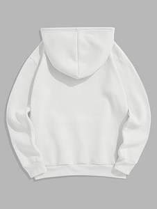 Sudadera con capucha de dos tonos con gráfico personalizado OEM al por mayor-Jersey térmico con forro polar para hombre con capucha - Product Image 2