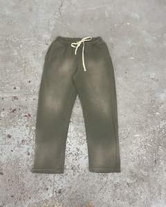 Custom 100% Cotton <b>Vintage</b> Heavy Weight Acid Washed Sweat Pants <b>Trousers</b> Plain French Terry Sweatpants Men's Pants - Product Image 4