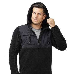 Sudadera con capucha y media cremallera para hombre, estilo oversize, 100% algodón, corte holgado, streetwear, con logotipo personalizado, OEM, venta al por mayor - Product Image 1