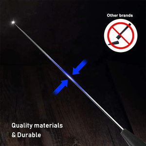 ชุดมีดเชฟสแตนเลสพร้อมเคลือบไม่ติดและที่จับ PP สำหรับทำอาหารมีที่วางมีด - Product Image 4