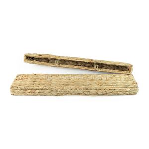 ชั้นวางของติดผนังหวายแบบดั้งเดิมขายดี พร้อมตะขอ ลายแนวนอน ชั้นเก็บของหวายธรรมชาติ โดย Viettime Craft - Product Image 4