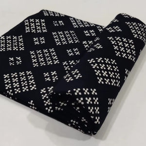 ผ้าฝ้าย100% บล็อกพิมพ์ลายผ้าฝ้ายผ้าฝ้ายทำด้วยมือแบบดั้งเดิมรักษาสิ่งแวดล้อมแบบดั้งเดิมระบายอากาศได้ - Product Image 1