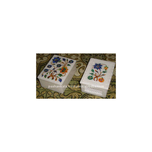 กล่องสลักลายหินอ่อน Pietra Dura - Product Image 1