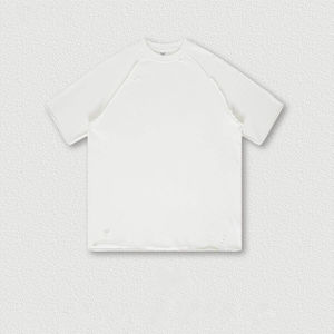 เสื้อยืดผ้าฝ้ายระบายอากาศสำหรับผู้ชายเสื้อยืดโอเวอร์ไซส์เปิดไหล่ตกโลโก้ได้ตามต้องการ - Product Image 6