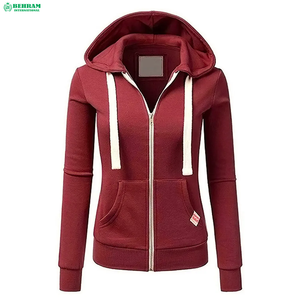 Women <b>Cropped</b> Cotton Full <b>Zip</b> <b>up</b> Hoodie Sweatshirt Drop Shoulder Breathable Hooded Jacket With Pockets Casual Streetwear - Product Image 2