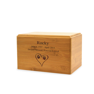 Urna conmemorativa de cremación de bambú para mascotas, varios tamaños, gran calidad, venta al por mayor, precio bonito de Vietnam - Product Image 2