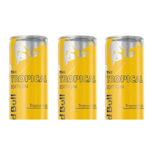 Red Bull Yellow Edition Energy Drink, C, con 114mg Cafeína Más Taurina Red Bull Energy Drink Tropical - Product Image 6