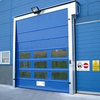 Porte pliante à grande vitesse en PVC pour volets roulants Porte de haute qualité à déplacement rapide en différentes tailles Meilleur prix pour l'extérieur et l'intérieur