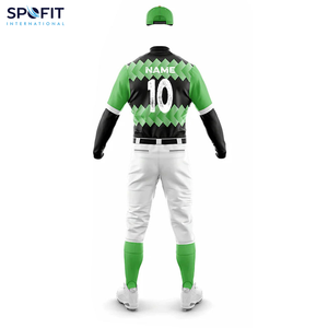 Uniforme de baseball personnalisé de haute qualité à 100% avec un design imprimé, tissu respirant et évacuant l'humidité - Couleurs personnalisées disponibles - Product Image 6