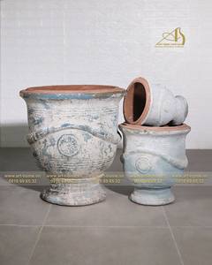 La maceta de cerámica verde Atlantis AN312H65GR para la plantación del hogar y la decoración del jardín mejora los mini paisajes - Product Image 1