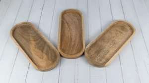 Bandeja de Servir Hexagonal de Madera Vintage |   Plato de Madera Rústico Hecho a Mano para Cocina, Comedor, Aperitivos, Decoración del Hogar, Bodas y Fiestas - Product Image 4