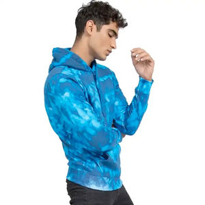 เสื้อฮู้ดดี้ผู้ชายไซส์ใหญ่พิเศษ ผ้าคอตตอน 100% คุณภาพสูง ลายมัดย้อม ระบายอากาศได้ดี สไตล์สตรีทแฟชั่น สำหรับฤดูหนาว  ขนาดสั่งตัดได้ - Product Image 3