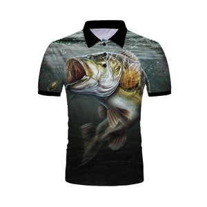 Cómodos polos de pesca Protección UV ajuste moderno ideal para pescadores viajeros y al aire libre - Product Image 1