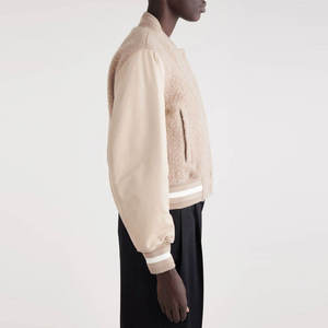 Chaqueta universitaria corta para mujer de estilo de cuello personalizado de manga larga/chaqueta universitaria corta transpirable para mujer a un precio razonable - Product Image 3