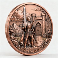Koin Tembaga Murni 999 Seri Burung 1 oz, Koin Koleksi Peringatan Relief 3D Kustom, Desain Hadiah Cetak UV