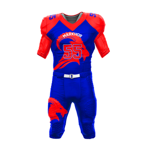 Pantalon de football américain personnalisé rembourré avec tissu extensible quadridirectionnel en Spandex/Polyester, anti-UV, séchage rapide, taille élastique - Product Image 1