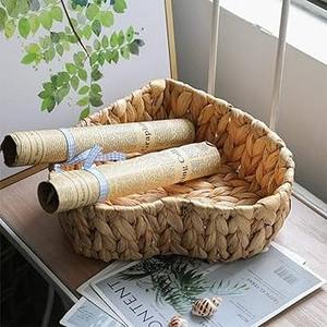 Bandeja de Servicio Natural en Oferta, Bandeja de Jacinto de Agua de Alta Calidad, Bandejas Tejidas en Forma de Corazón Hechas en Vietnam - Product Image 2