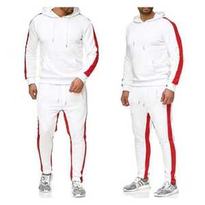 Conjunto personalizado con botones para hombre, chaqueta de nailon y poliéster con cremallera, pantalones, cortavientos de dos piezas, conjunto corto, chándal para hombre - Product Image 4