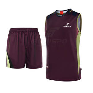 Ensembles d'uniformes de volley-ball d'usure d'équipe professionnelle-Vêtements de sport confortables à séchage rapide 100% Polyester Couleurs personnalisées Logo High - Product Image 5