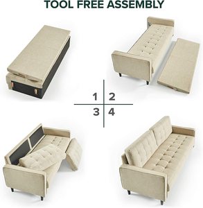 Vietnam Hot Sale Modern Velvet <b>Sofa</b> Collaborative Fabric Design Traditional European Victorian Rustic Industrial Asian Styles - Product Image 6