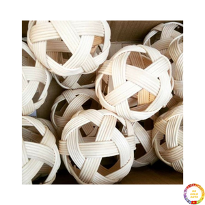 Bolas de ratán hechas a mano, orbes decorativos de mimbre Natural para relleno de jarrón, decoración del hogar, manualidades DIY, estilo rústico de Vietnam - Product Image 3