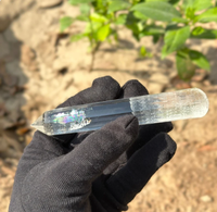 Baguette de massage en quartz cristal propre grande taille baguette d'obélisque de guérison pour point de cristal de guérison par cristal ALIF et agate