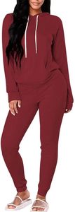 Nouveauté : Ensemble de survêtement deux pièces pour femme – Pull à capuche à manches longues et pantalon de jogging – Tenue décontractée - Product Image 6