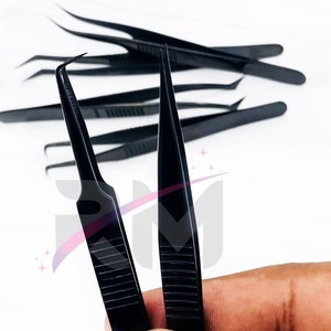 RMI Produit de haute qualité Extension de cils Pince à épiler Set Plane Grip Silver Shin Tip And Lashes Design Papier Enduit Couleur - Product Image 1