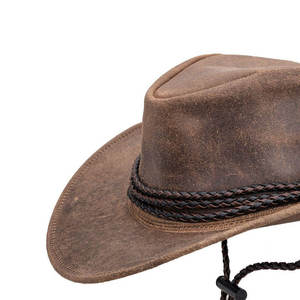 Prix de gros Nouvelle conception Chapeau en cuir Meilleure vente quantité minimale de commande bas Chapeaux en cuir de qualité supérieure - Product Image 3