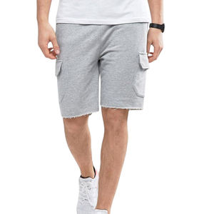Short de survêtement gris chiné personnalisé pour hommes short de luxe en coton pour hommes sweat in style shorts - Product Image 1