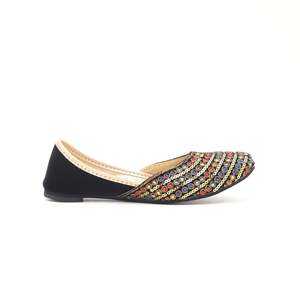 Black Girls' Fancy Khusa Flats - Product Image 3