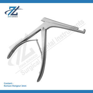 Os Rongeur Kerrison 3mm Hôpital Médical Haute Qualité En Acier Inoxydable Opérant Instruments Chirurgicaux Fabricant Pakistan - Product Image 2