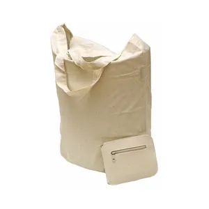 Sac fourre-tout pliable en coton personnalisé Ilga, gadgets personnalisables pour une utilisation promotionnelle - Product Image 1