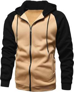 ATLANTIC Custom ZipUp Hoodie Soft Fleece Contraste Color Hoodie Ropa deportiva con estilo y ropa de calle OEM/ODM disponible. - Product Image 1