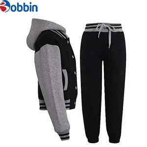 Conjunto Deportivo de Moda con Logotipo Personalizado, Sudadera Clásica de Béisbol Unisex para Niños y Pantalones Deportivos, Traje de Patchwork - Product Image 2