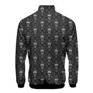 เสื้อแจ็กเก็ตบอมเบอร์แบบถักมีซิปรูดด้านในผ้าโพลีเอสเตอร์100% สายยาวขนาดพิเศษ - Product Image 2