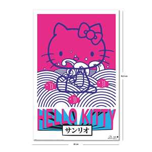 Póster de Hello Kitty Tokyo Rebel, diseño moderno para decoración de pared - Product Image 1