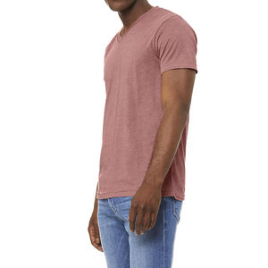 Color sólido liso cuello redondo pesado algodón 220 GSM OEM diseño personalizado impreso Casual camisetas de gran tamaño para hombres de Bangladesh - Product Image 5