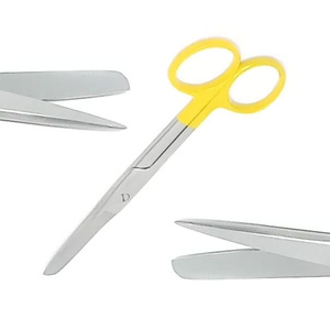 Tijeras de Disección/Quirúrgicas de Acero Inoxidable de Primera Calidad, Amarillas, 5.5 Pulgadas, Rectas, Afiladas/Inocuosas - Product Image 2