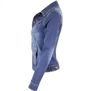 Nueva moda, precio barato, chaquetas de mezclilla para mujer, venta directa de fábrica, mejor precio, chaquetas de mezclilla para mujer a la venta hechas en Pakistán - Product Image 4