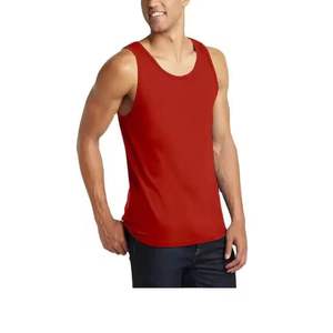 OEM Personnalisé Hommes Musculation Compression Muscle Gym Workout Débardeur Respirant Fitness Sport Gilet Tricot Côtelé Polyester - Product Image 4