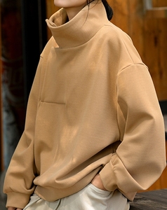 2025 Winter Women's 100% Cotton Pullover <b>Sweatshirt</b> High Quality Casual Hoodie with Front Logo <b>Print</b> - Product Image 1